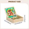2 in 1 Wooden Toddler Puzzle Drawing Board Children for 46 Years Boys Girls Style A