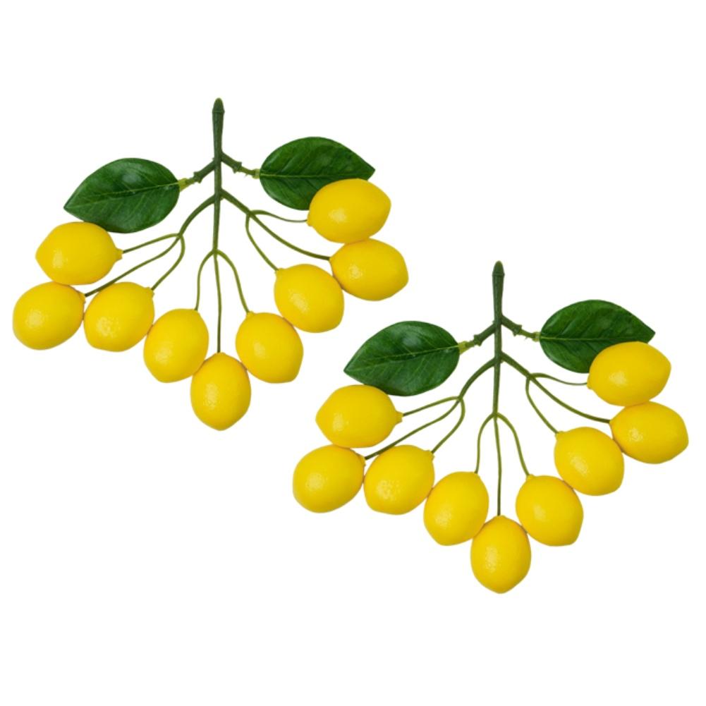 

Artificial Lemon Branches Simulation Ornaments For Kitchen, Store Event Display Photography Prop Decorative Fruit & Vegetables (as the picture,1)