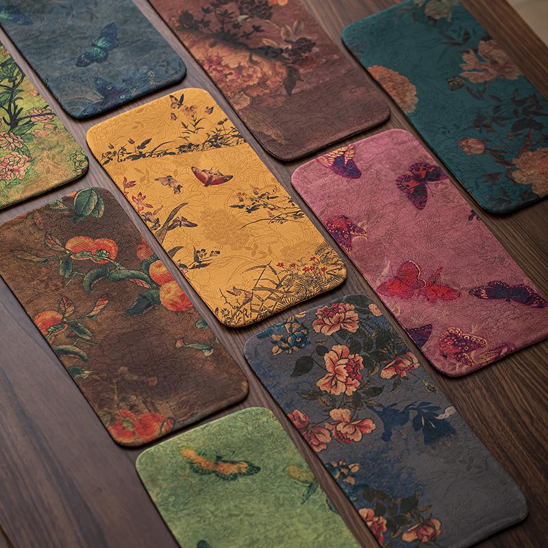 Xiangyunsha Chinese Zen Double-Sided Waterproof Tea Mat - Thickened Tablecloth for Dry Brew