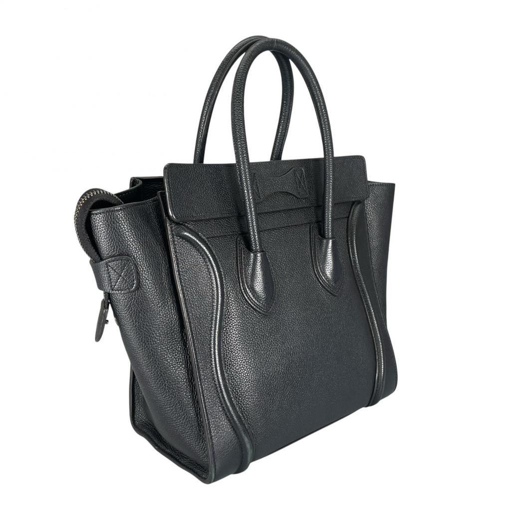 CELINE Luggage micro shopper S-AI-4168 Handbag black Women used
