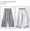 Boys' Casual Sports Sweatpants, 2025 Spring/Autumn Collection, Thickened Velvet, Loose Fit for Youth