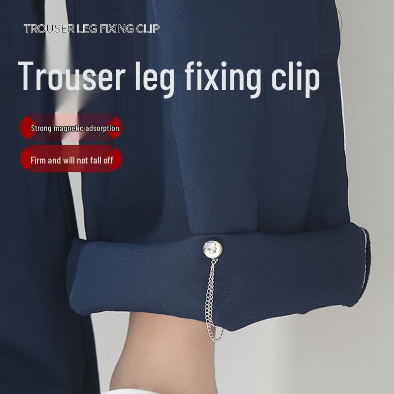 Magnetic Clip for Trouser Legs, T-Shirt Cuffs, and Hem Adjustments