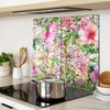 Decorative Glass Kitchen Chopping Boards Floral Pattern 2x30x52 cm