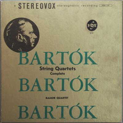LP Record BÉLA BARTÓK - RAMOR QUARTET - String Quartets (Complete) SVBX519 VOX 1965 Germany Classical Used