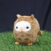 Shinada Plush Round Owl (L) Brown Plush Toy with a Bright Appearance