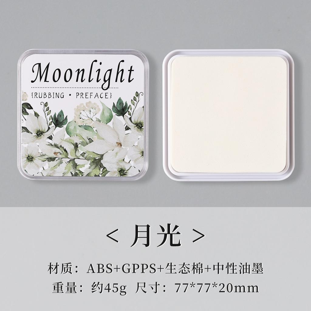 Eco-cotton Neutral Ink Ink Pad Quick-drying Waterproof Rich Color for DIY Handbook Office Contract Agreement Sealing