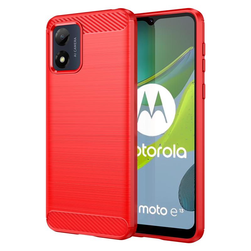For Motorola Moto E13 Case Silicone Carbon Fiber Back Cover For Moto E13 E32 E22i E20 G13 G23 G53 G32 G72 Case For Moto E13 Case