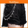 Hip Hop Metal Rivet Double Layer Waist Chain For Men And Women Summer Party Fashion