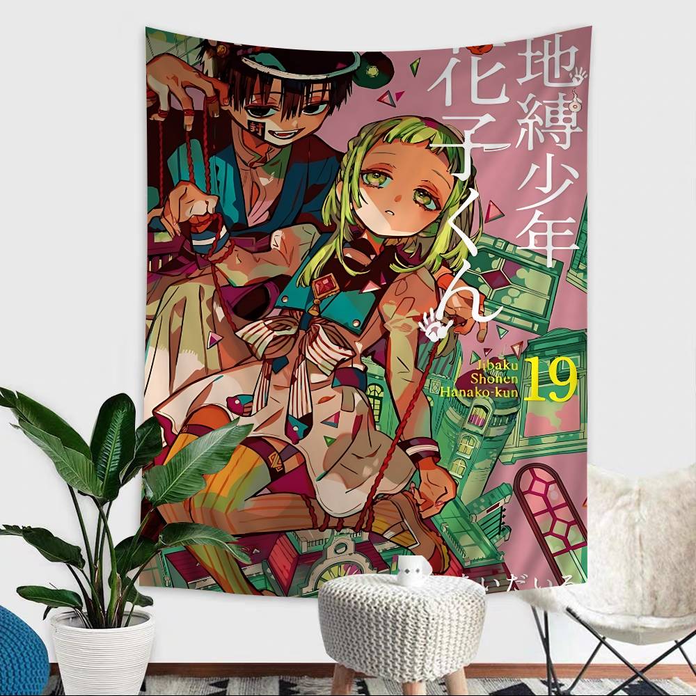 Anime Toiletbound Hanakokun Anime Tapestry Indian Buddha Wall Decoration Witchcraft Bohemian Hippie Wall Hanging Sheets