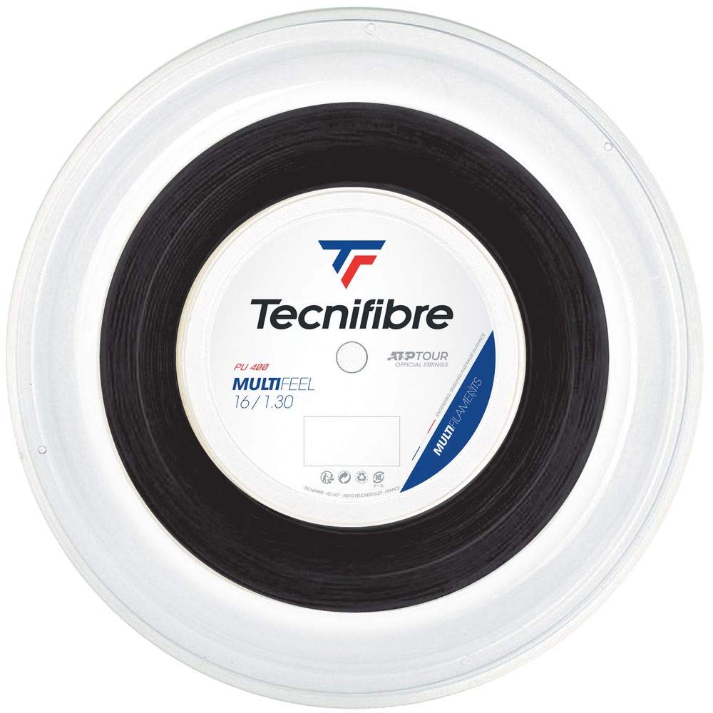 Tecnifibre MULTIFEEL 1.30mm 200m reel TFR221 tennis string чёрный