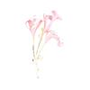 Sun cloud simple and elegant simple blue pink calla lily dripping oil flower brooch real gold electroplating exaggerated bouquet pin women's model