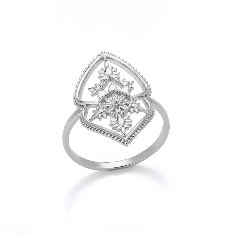Lotus Flower Rings for Women Gold Color Stainless Steel Opal Natural Stone Ring Vintage Boho Wedding Engagement Jewelry Gift