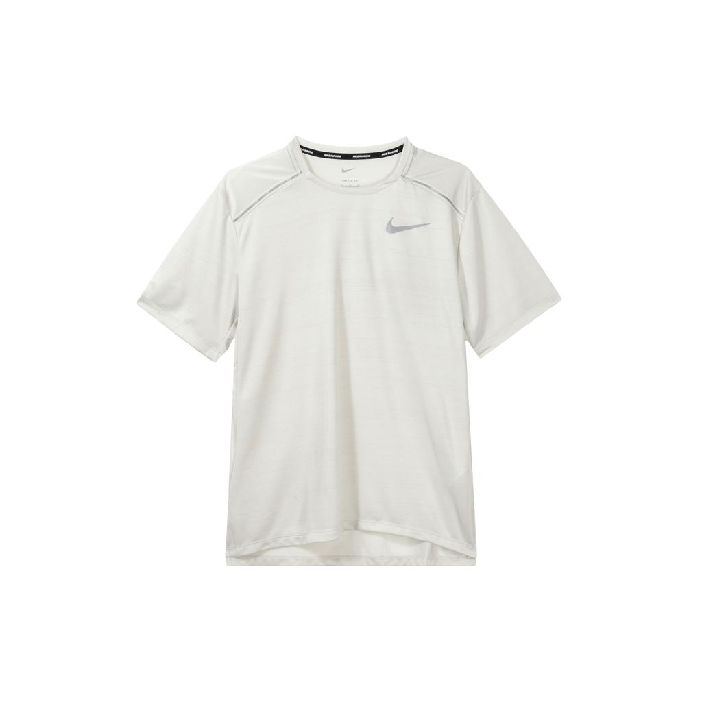 Nike Solid Color Training Running Breathable Quick-Dry Crew Neck Short Sleeve T-Shirt Men Tops White AJ7566-072
