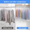 5pcs Durable Polyester Garment Dust Cover with Zipper Closure Long Hanging Clothes Bag for Coats Jackets & Wardrobe Organization