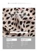 European & American V-Neck Leopard Print Maxi Dress for Summer Vacation