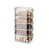 Stackable Spice Storage Container With Lid Plastic Kitchen Organiser For Herbs Seasonings Salt Pepper