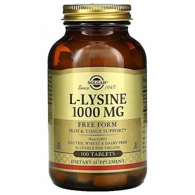 L-Lysine, 1000 Mg, 100 Tablets