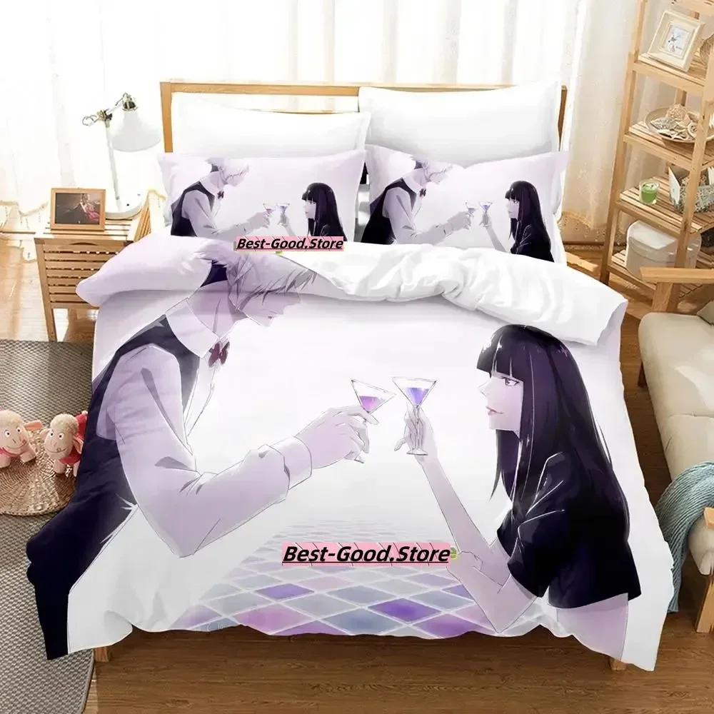 

Death Parade Bedding Set Duvet Cover Sheet Printed Bed Set Pillowcase Bed Full Queen King Size Comforter Bedroom 70x133cm 2pcs