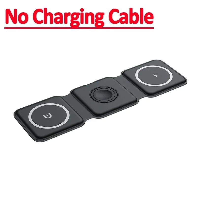 

30W 3 in 1 Magnetic Wireless Charger Pad Stand for iPhone 15 14 13 12 Pro Max Fast Charging Dock Station for Apple Watch AirPods