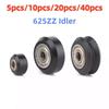 5/10/20 PCS Roue CNC POM Poulie POM Avec Roulement 625ZZ Roue Dentée Ronde Passive Roue Perlin pour Profil Ender 3 CR10