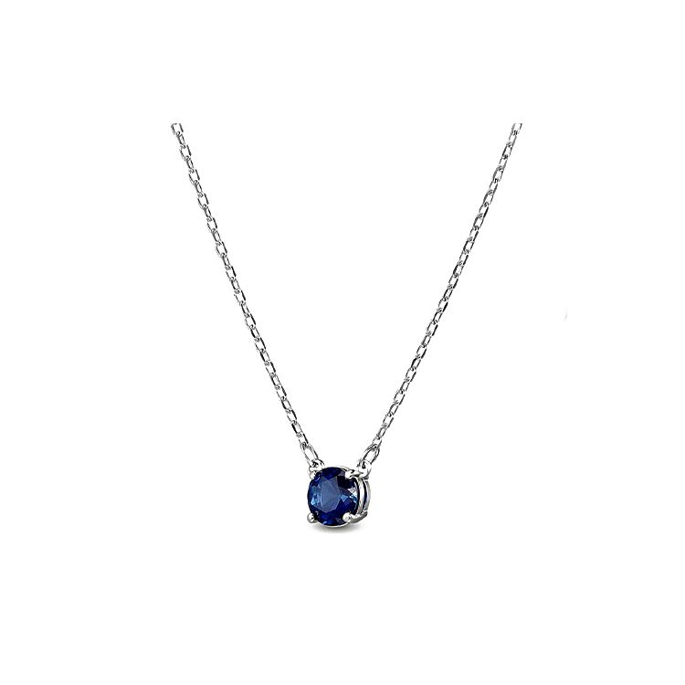Swarovski Attract Single Stone Necklace And Earring Set Women Jewelry Blue 5536554