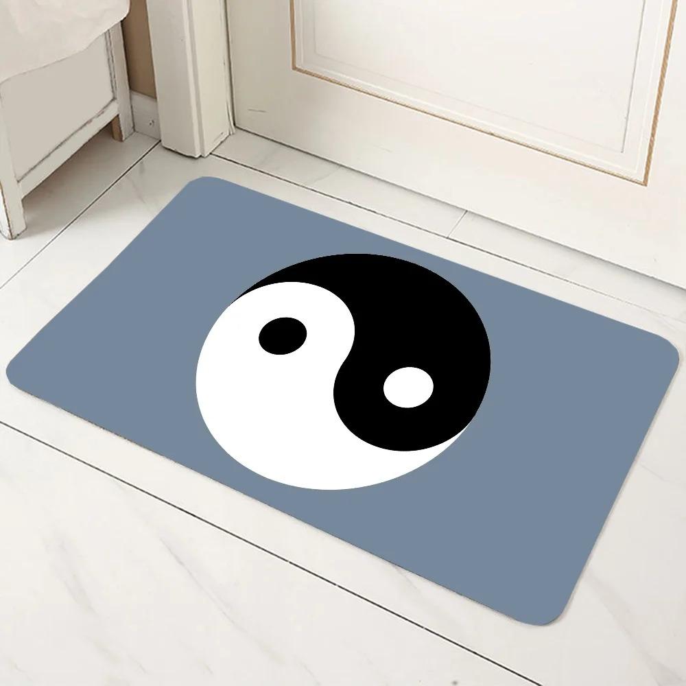 

Tai Chi Yin Yang Pattern Door Mat Decoration Home Bathroom Floor Mat 40x60cm