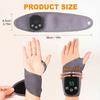 Wireless Wrist Heating Pad with 5 Heat Levels and 3 Vibration Modes, Rechargeable Heating Pad for Work, Travel and Exercise, Fits Left and