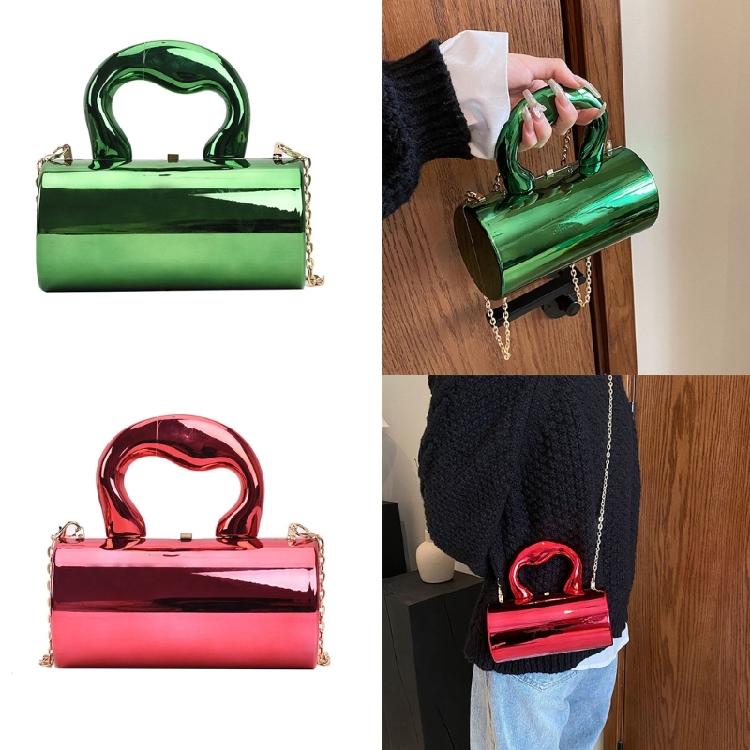 Contemporary Acrylic Cylinder Handbag Perfect for ShoppingTraveling and Dating