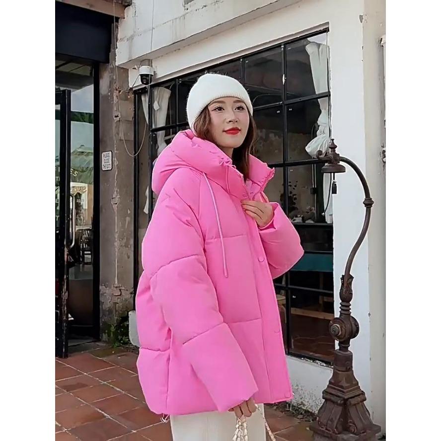 Women Jacket Winter Hooded Women's Cotton Coats Thickened Female Bread Clothes Comfortable and Youthful Outerwears