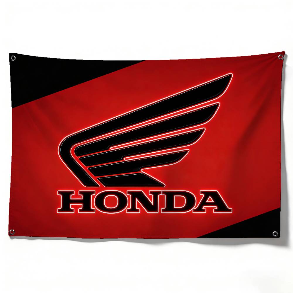 

Motorcycle For HONDA Flag 120g Brushed Polyester Sublimation Printing Durable Hanging Flag For Home Decor Event Graduation Gift (as the picture,50x70cm)