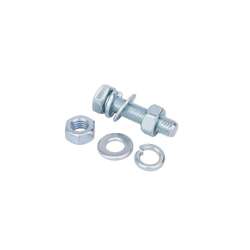 Galvanized Hex Head Bolt & Nut Set - Grade 4.8, Sizes M4 To M30