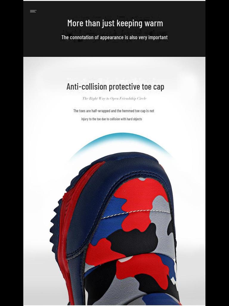 2024 Zimowe Aksamitne-Ciepłe Wysokie Maskujące Śniegowce dla Średnich i Dużych Dzieci