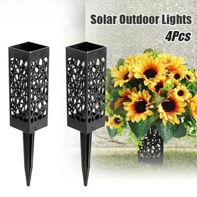 Dış Mekan Su Geçirmez LED Solar Çim Işığı Bahçe Dekorasyonu Solar Gömme Lambalar Köşk Avlu Yolu Noel Lambası Çim Solar Işıkları