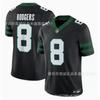 NFL New York Jets Camiseta de Fútbol Personalizada Rogers 8 Gardner 1 5 20 Malla de Algodón Uniforme Deportivo de Equipo Hombres Mujeres