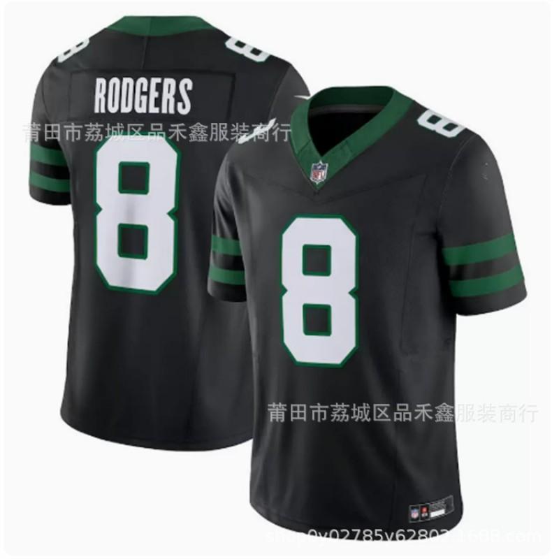 NFL New York Jets Camiseta de Fútbol Personalizada Rogers 8 Gardner 1 5 20 Malla de Algodón Uniforme Deportivo de Equipo Hombres Mujeres