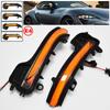 2X Smoked Dynamic LED Blinker Indicator Mirror Turn Light Signal Repeater For Toyota GR Supra A90 MK5 + Car Styling