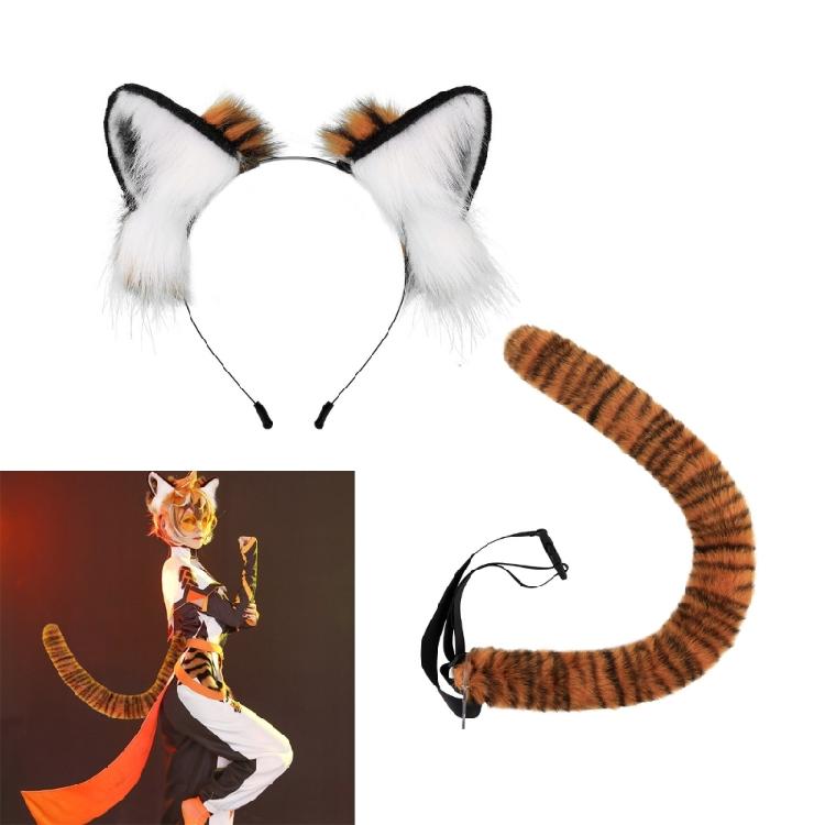 Tigeres Cosplay Costume Tigeres Ears Tail Halloween Tigeres Ear Headband Tail
