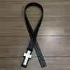 Black Color Punk Studded Belt Studded Design Cross Hip Hop Belt Harajuku Style Belt  Goth Style