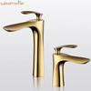 Golden Maple Leaf Basin Faucet For Hot And Cold Household Use Raised Washbasin Washbasin Countertop Basin Single Hole Faucet