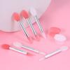 10pcs Silicone Lip Brush Set Small Makeup Brushes Lipstick Applicator Brushes with 2 Antilost