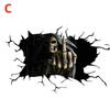3D Funny Car Stickers – Durable Vinyl Decals for Car, Bike, Window, Perfect for Halloween, Pranks, Home & Party Decor