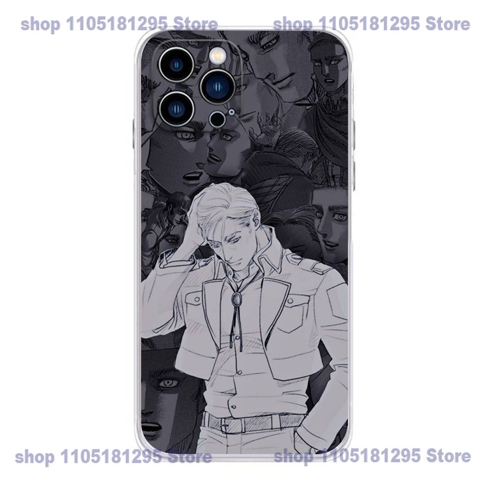 Anime E-Erwin S-Smiths Phone Case For iPhone 16,15,Pro,Max,14,Plus,13,12,11,E Mini Air,17,Pro Drop Protection Cover TPU