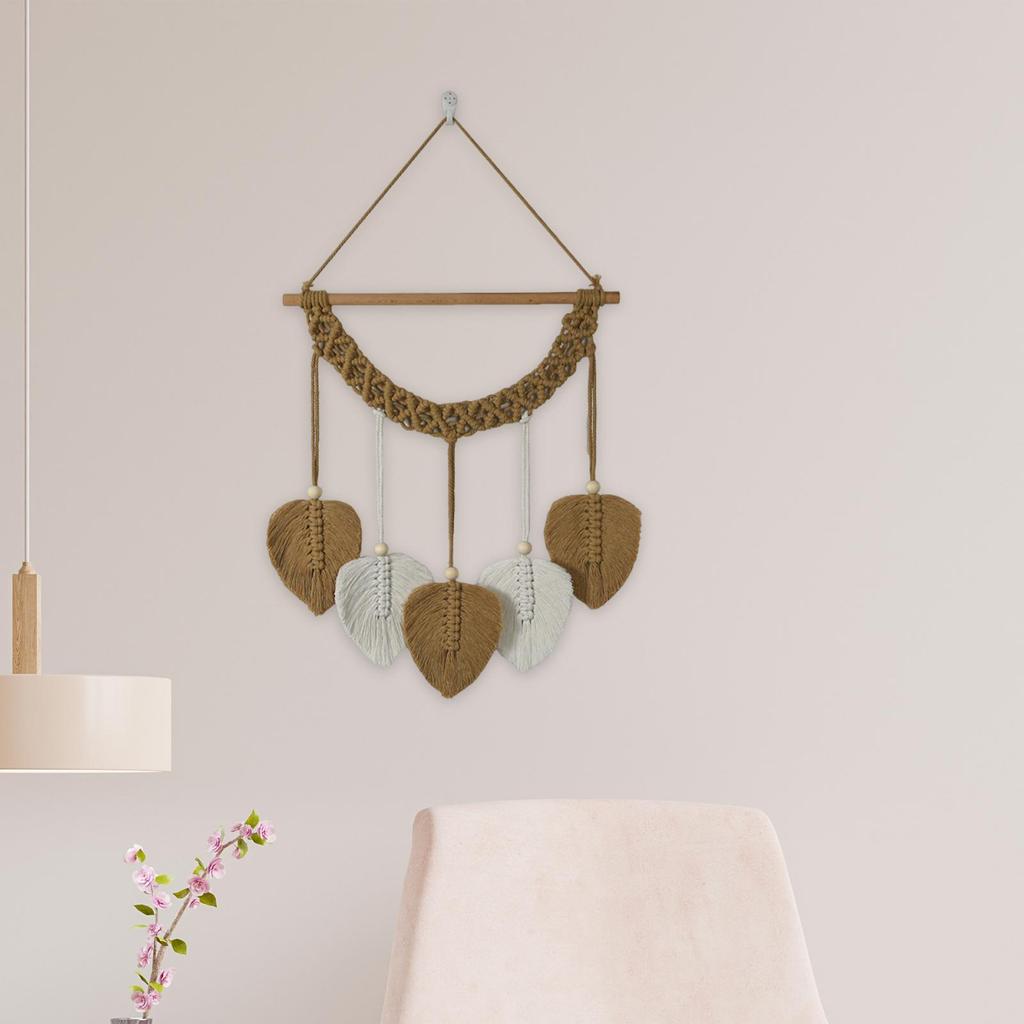 Picture Frames Decoration Hanging Photo Display Boho Macrame Wall Decor Picture Organizer for Teen Girls Cafe Bedroom Women