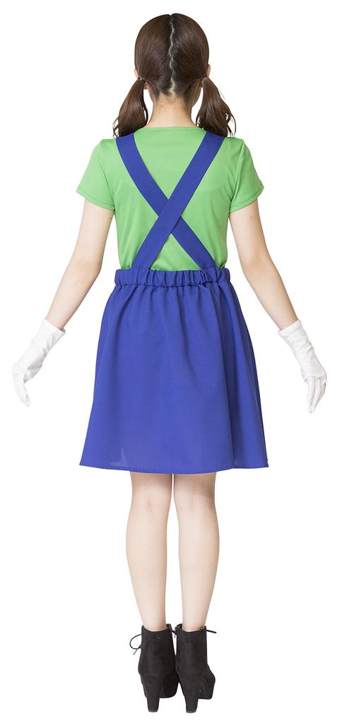 Party City Nari Character Research Club Cosplay Grün Plummer Girl Grün Damen