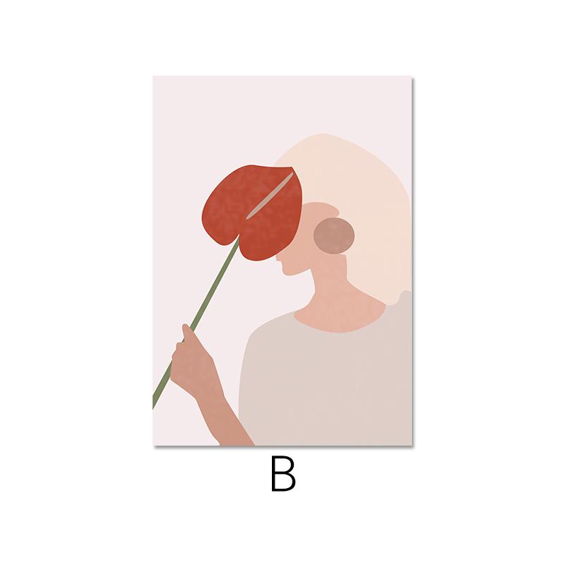 Modern Tryck Estetisk Poster Abstrakt Grafik Kvinnor Canvas Målning Minimalistisk Konst Väggkonst Bilder Hem Rumsdekoration