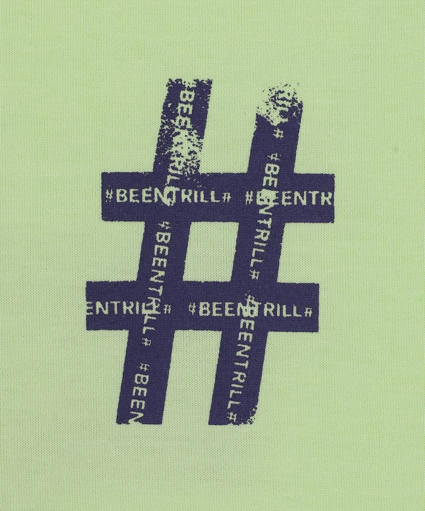 BEENTRILL Roller Painting Hashtag T-Shirt (Neon Yellow)