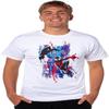 Spider-Man Heren Spider-Verse Miles Morales en Gwen Volwassen T-shirt Volwassen T-shirt met Korte Mouwen