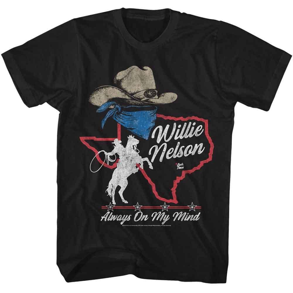 Willie Nelson Always On My Mind Black Music Shirt