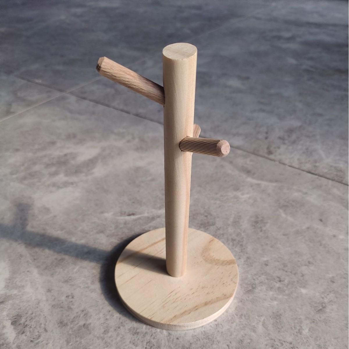 Solid Wood Entryway Key Holder & Storage Tray - Creative Desktop Ornament