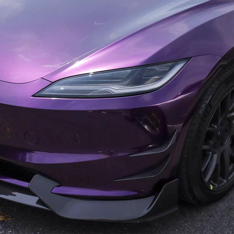 2024-2025 Tesla Model 3 Carbon Fiber Front Bumper Wind Deflector